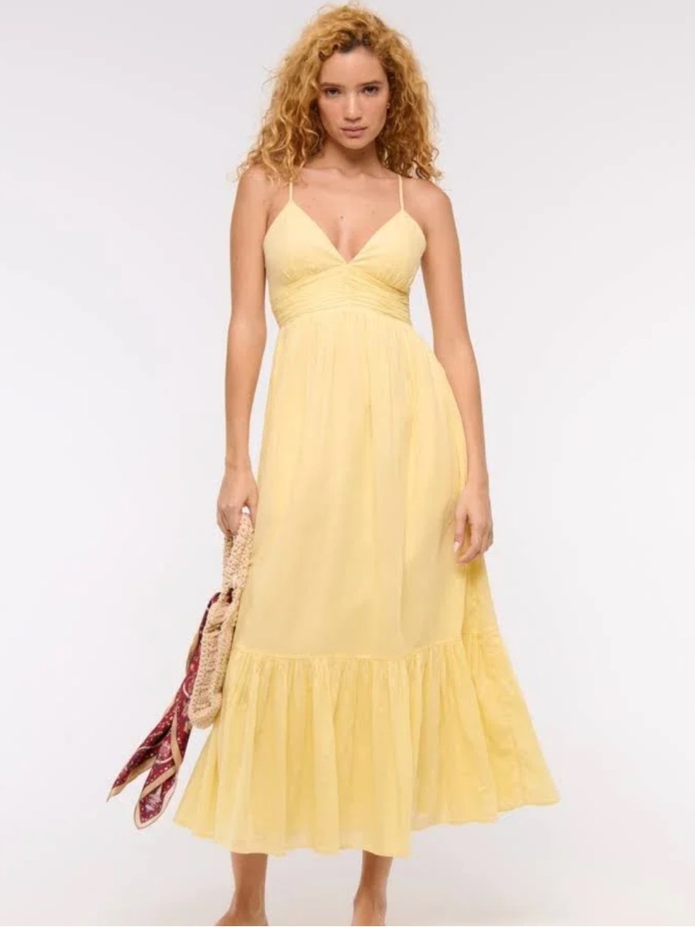 Yellow Flowy Maxi Dress